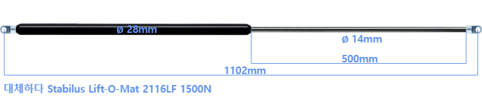 Stabilus Lift-O-Mat 2116LF