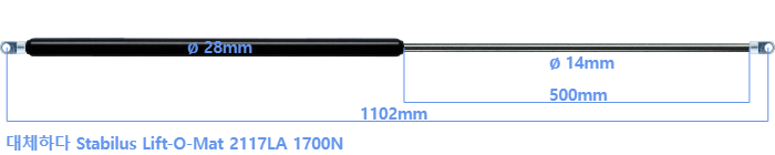 Stabilus Lift-O-Mat 2117LA